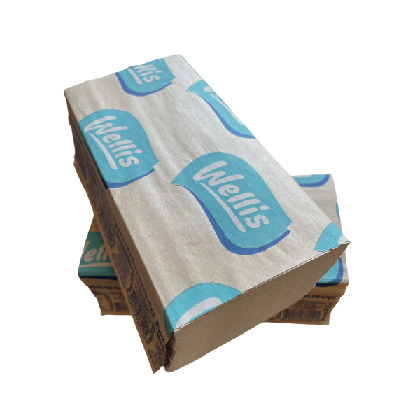 Рушники паперові сірі 160 лист. (TM "WELLIS")